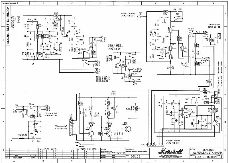 marshall jcm 2000 dsl 50 schematic diagram